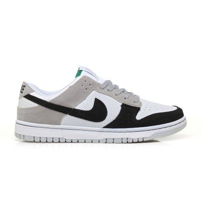 Tênis Dunk Low Preto Cinza Camurça